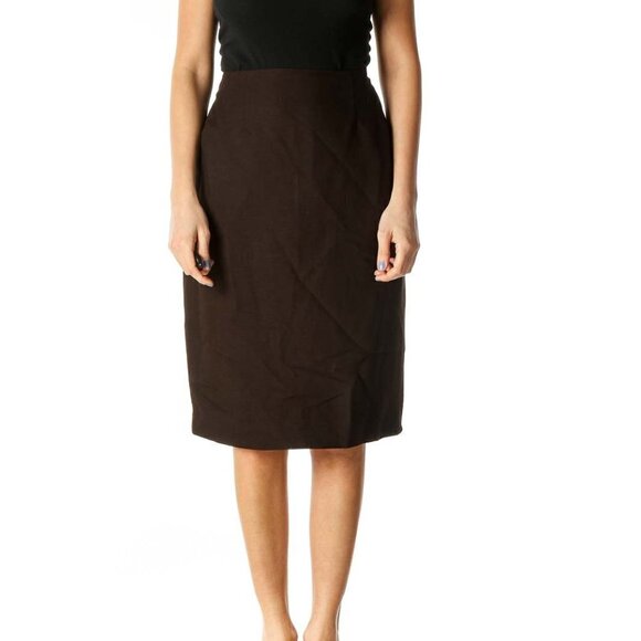Ellen Tracy Dresses & Skirts - Linda Allard Ellen Tracy Brown Pencil Skirt